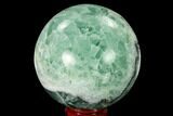 Polished Green Fluorite Sphere - Mexico #153366-1
